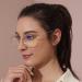 Blue Light Filter Glasses for Men & Women - Retro Metal Frame Gaming & Computer Glasses - Silver - Buy Online on GoSupps.com