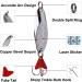 JSHANMEI Metal Spoon Casting Jigs 5g - 10pcs | Hard Fishing Lures for Bass & Salmon with Treble Hooks - Buy Online on GoSupps.com
