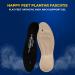 Happy Feet Orthotic Insoles for Plantar Fasciitis & Flat Feet | Gel Inserts for Men & Women | High Arch Support | M2 Size (Men 7.5-9 Women 9-10.5) - Black - Buy Online on GoSupps.com