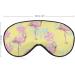 Flamingo Pattern Sleep Mask - Adjustable Blindfold for Sleeping and Travel - Buy Online on GoSupps.com
