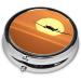 Aircraft Plane Sunset Mini Round Pill Box | 3 Compartment Travel Organizer | Portable Medicine Case for Home & Office - Buy Online on GoSupps.com