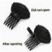 Buy Invisible Fluffy Hair Cushion Sponge Clips - 2-Piece Black Set for Princess Style | Women's Hair Jewelry - Buy Online on GoSupps.com