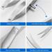 Cuticle Nippers Stainless Steel Cuticle Scissors Extra Fine Curved Professional Precise Pointed Tip for Eyebrows Eyelashes Trimming Nails and Painless Cuticle Removal on Fingers and Toes Silver - Buy Online on GoSupps.com