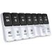 Auvon tablet box 7 days in the evening handy tablet box with large separate compartments for medication vitamins fish oil dietary supplements etc. A-black