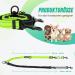 NASJAC Double Dog Leash - No Tangle 360 Rotatable Adjustable Bungee Reflective for Small to Large Dogs - Black & Fluorescent Green - Buy Online on GoSupps.com