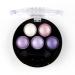 Mallofusa 5 Colors Eye Shadow Powder Metallic Shimmer Eyeshadow Palette (Amethyst Glam) 4.7oz