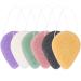 PIGIAOKA 6 Pack Natural Konjac Facial Sponge Organic Face Sponges Face & Body Scrubber Skincare Safe for Gentle Face Cleansing and Exfoliation