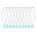 10PCS Baby Teething Necklace  Kids Chewing Pendant Safe Soft Silicone Teeth Grinding Toy Chew Sensory Necklace Kids Chewing Pendant Necklace(Dark Blue)