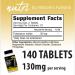 Potassium Iodide Radiation Tablets 130mg (140 ct) EXP 10/2032 - Ki Pills for Radiation Protection - YODO Naciente Anti Nuclear Fallout Pills - Buy Online on GoSupps.com