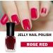 Jelly Nail Polish Clear Red Nail Polish Translucent Quick Dry & High Gloss Nail Varnish No Need Cure Gel Nail Polish Non Toxic Formula Milk Sheer Nail Paint DIY Home Manicure (6ml) GD017 - Buy Online on GoSupps.com