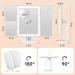 GoSpire Trifold Makeup Mirror with 10X/5X/3X/1X Magnification, 74 Led Lights, 3 Light Colors & Adjustable Brightness - LED Vanity Mirror for Women in White - Buy Online on GoSupps.com