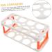 Hohopeti Box Egg Carton Egg Tray Holder Kitchen Egg Holder Eggs White Superimposed Plastic Egg Grid re-usable White 22.3X10.1X8.9CM - Buy Online on GoSupps.com