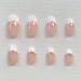 RikView Oval Glossy French Press on False Nails - 24PCS Short White Full Cover Prom Nails for Women and Girls - Buy Online on GoSupps.com