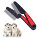 KGDUYC 2PCs flea comb for dogs cat flea comb to remove fleas insects and dirt from their pets flea comb for cats and dogs