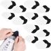 Microfiber Heel Repair Patch 12 Pairs, Self-Adhesive Shoe Hole Prevention Patch - Black & White, Large + Small Size - Buy Online on GoSupps.com