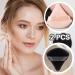 Premium Set of 2 Makeup Sponge Powder Puffs - Soft Triangle Design with Finger Strap for Quick & Easy Application - Black - Buy Online on GoSupps.com