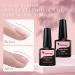 VENALISA 3 in 1 Rubber Base Gel Nail Polish Set - 6 Colors Nude Pink Milky White & Sheer Pink | Strengthener for Beautiful Nails - Buy Online on GoSupps.com