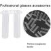 Zwindy 200 Transparent Plastic Glasses Plugs & 5 Glasses Repair Tools - Perfect for Borderless Glasses Fastening Accessories - Buy Online on GoSupps.com