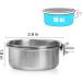 Okllen 4 Pack Bird Feeding Dish Cups Detachable Stainless Steel Bird Food Bowls with Clamp Bird Cage Feeder Hanging Pet Bowl for Chinchilla Parrot Cockatiel Conure Budgies Parakeet Small Animal - Buy Online on GoSupps.com