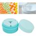 Travel Cosmetic Containers Silicone Travel Silicone Makeup Container Refillable Portable Empty Cream Jar for Travel Blue - Buy Online on GoSupps.com