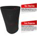 7mm Knee Sleeves (1 Pair) for Weight Lifting & Powerlifting - Compression Support for Men and Women - Black/Charcoal Medium - Buy Online on GoSupps.com