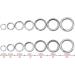 Buy Split Rings Stainless Steel Fishing Tackle - Double Circle Connector 50/100pcs Size 10 | High-Quality Fishing Gear - Buy Online on GoSupps.com