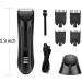 Buy Electric Body Hair Trimmer for Men Waterproof Ball Shaver Grooming Kit with USB Rechargeable Dock & Replaceable Ceramic Blade - Buy Online on GoSupps.com