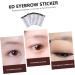 FRCOLOR 8 Pcs Eyebrow Stickers Waterproof Makeup False Eyebrows Sticker Eyebrow Stencils 6d Tool Transport - Buy Online on GoSupps.com