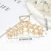 Bartosi Metal Claw Clip Stars Large Hair Clips 2 PCS - Gold and Silver | Fashion Hair Accessories for Women and Girls - Buy Online on GoSupps.com