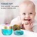 Qopoto Large Powder Puff and Container Set - Baby Powder Puff for Bath and Travel - Cyan Gilding - Buy Online on GoSupps.com