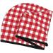 Red Checkboard Hair Towel Wrap - Quick Drying Turban with Button | Best Hair Drying Towel for Faster Results - Buy Online on GoSupps.com