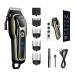 Razors Hair Clippers Kit Cordless Dual Voltage Beard Trimmer for Men with Rechargeable Battery & Digital Display European Standard Km-1990