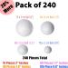 240 Pack Styrofoam Craft Balls for DIY Arts and Crafts - 4 Sizes - School and Home Projects - Buy Online on GoSupps.com