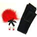 Satin Eye Mask Blindfold & Red Feather Tickler - Perfect Gift for Girlfriend or Wife for Relaxation & Soft Sleep - International Shipping Available - Buy Online on GoSupps.com