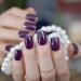 Dark Violet False Nail Tips - 100C Deep Purple Acrylic UV Nails Art Decoration Set - Buy Online on GoSupps.com