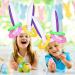 Inflatable Bunny Ears Ring Toss Game Set for Easter Party - Includes 2 Rabbit-Ear Hats, 12 Rings, Medal, and Pump - Buy Online on GoSupps.com