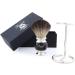 Haryali Sophist Collection Black Badger Hair Shaving Brush | Hand Assembled with German Stainless Steel Stand - International Shipping Available - Buy Online on GoSupps.com
