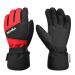 TRIWONDER Thermal Fleece Ski Gloves Snowboard Gloves Warm Winter Gloves for Kids B - Black & Red L / XL (9-12 years)