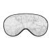 White and Black Marble Texture Sleep Mask for Women Adjustable Sleeping Eye Shades Cover with Elastic Strap