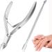 Cuticle Pusher Cuticle Cutter Remover Cuticle Trimmer Nipper Nail Clipper Sets Nail Care Kit Professional Stainless Steel Manicure Pedicure Tools Silver - Buy Online on GoSupps.com