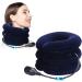 Cervical Neck Traction Device neck pull device neck support neck bandage for neck pain and support for relief for the cervical spine pressure blue