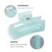 Cptots 5PCS Hair Claw Clips - Rectangle Tortoise Transparent Jaw Clips for Women and Girls - Fashion Hair Styling Accessories - 5 Colors - Buy Online on GoSupps.com