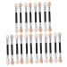 Housoutil 30pcs Eye Shadow Stick Makeup Lash Tools Female Eyeshadow Double Sided Mirror Woman