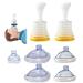 2 Set Choking Emergency Device Rescue Device, First Aid Choking Device with CPR Masks for Adults and Kids and Suction Device for Fast Relief, Portable First aid kit (Yellow)