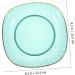 COOLHIYA Fruit Tray Glass Food Container Food Tray Terrarium nut Serving Tray Dessert Bowl Salad Bowl Counter Green 23.5X23.5X6CM - Buy Online on GoSupps.com