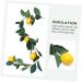HOMSFOU 3 Pcs Simulation Lemon Rattan Lemon Vines Decorative Fruit Artificial Lemon Artificial Vines Garland Summer Garland for Mantle Lifelike Fruit Decoration Wedding Plant Stem Plastic Yellowx3pcs 100x10cmx3pcs - Buy Online on GoSupps.com