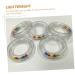 SAFIGLE 30 Pcs Transparent Circle Rattle Set for Infant Nursing Teether - Calming & Soothing Bed Molar Rattles - Portable Newborn Teething Toys - Buy Online on GoSupps.com