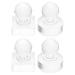 4 Moules Fards Paupi res R utilisables Outils de Maquillage des Yeux en Plastique Transparent Kit 4 Pi ces Tampons Carr s 9 Cases et Ronds 27 Mm Accessoire