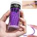 Micro Swabs 100pcs Microswabs for Eyelash Extensions Disposable Micro Applicator Brush for Make up and Clean and Compatible and Personal Care Purple Micro Brush(Carrying Case) (A-Purple)
