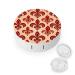 Fleur De Lis Contact Lens Case with Mirror Portable Cute Eye Contact Lens Box Travel Kit style